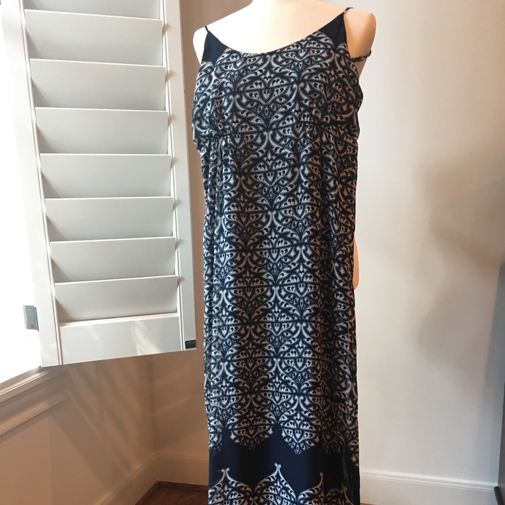a.n.a Navy Maxi Sundress